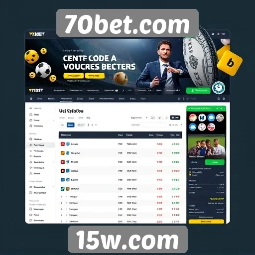 Interface e experiência do usuário no 70bet.com